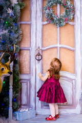 little girl in a dress