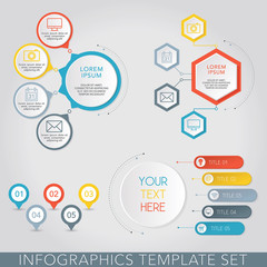 Infographic Elements Set - Data Analysis, Charts, Graphs - vector EPS10