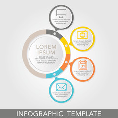 Colorful Infographic Element - Data Analysis, Charts, Graphs - vector EPS10