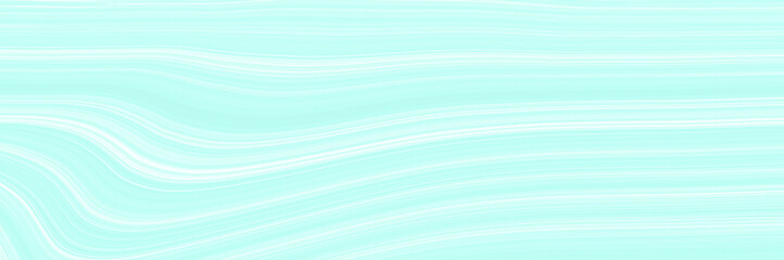 A wave pattern of white and blue. The background is turquoise with streaks and curved lines.