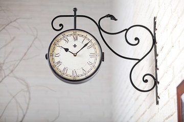 Vintage watch in the studio interior