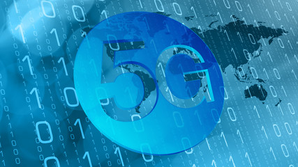 5G network abstract concept