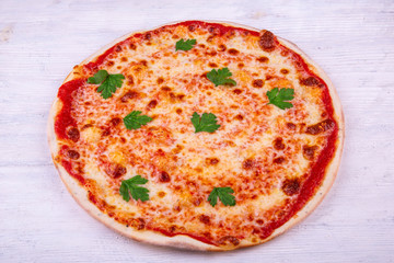 Margarita tomato sauce, cheese pizza mozzarella and oregano