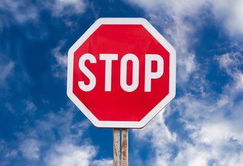stop traffic sign
