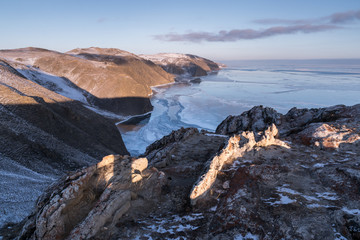 View of the Tazheran coast of Lake Baikal
