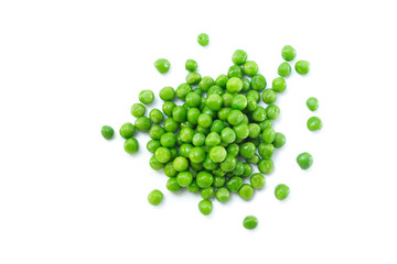 green peas on white background. - Powered by Adobe