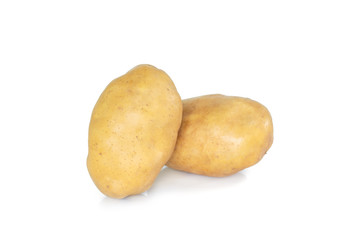 potato on white background.