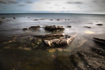 rocks in water