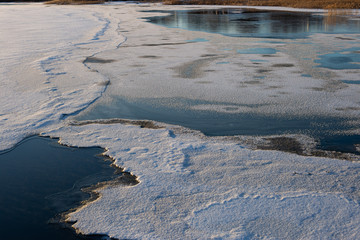 spring thaw on the river