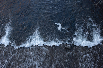descent of water from the dam