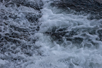 descent of water from the dam