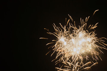 花火　金色　素材