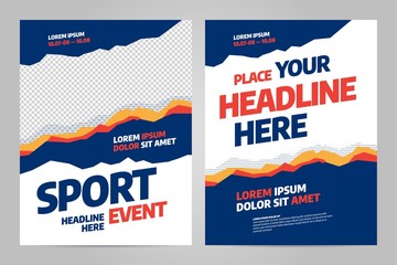 Layout poster template design for sport event © dimakostrov