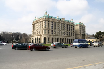 Obraz premium busy streets of Baku