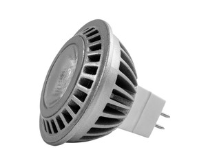 Economical light lamp isolated on white