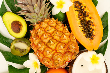 Summer diet, fresh fruits