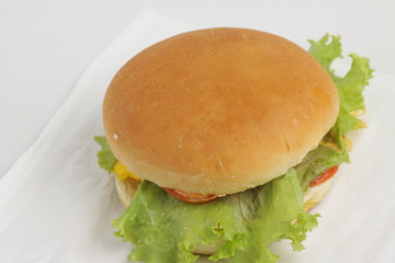 sandwich with cheese and vegetables