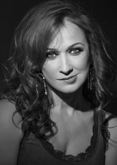 young woman with magnificent hair