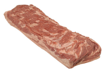 piece of meat on white background