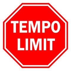 Tempo limit sign
