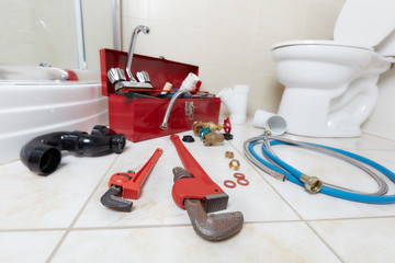 Plumbing constraction tools.