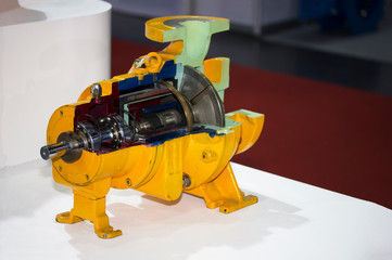 detail inside centrifugal pump for industrial