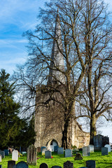Obraz premium West Malling Church near Maidstone in Kent, England