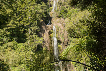 Kitekite falls near Piha beach at the east coast of Auckland, New Zealand