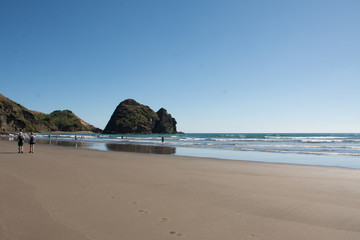 Piha Beach at the east coast of Auckland, New Zealand