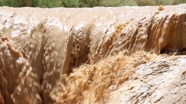 Flash flood in Nahal Zin Negev Israel