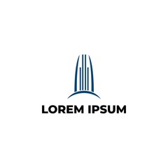 High Building Logo Vector, Illustration.