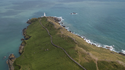 Top view of a Start Point Lighthouse.