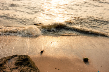 Beautiful nature sea summer background,Sand beach