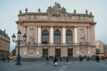 Fototapeta na wymiar Opera: Historic building in the centre of Lille, France