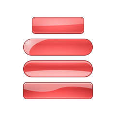 vector web buttons set