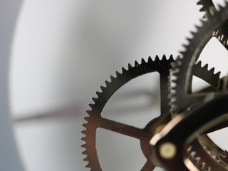 gear metal clock
