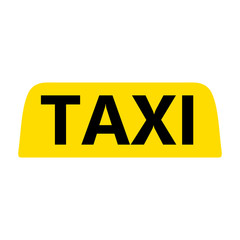 taxi emblem on white background