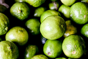green fresh Brazilian lemons