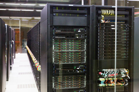 Server room in data center