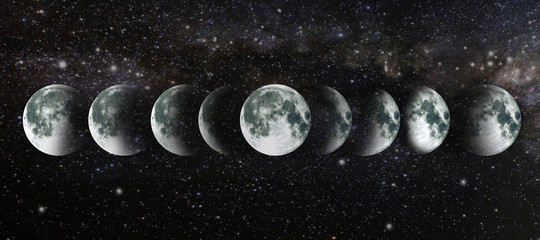 NASA. Cycle of the moon.