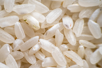 background from white rice medium closeup