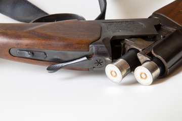 hunting rifle and ammunition