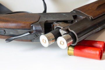 hunting rifle and ammunition