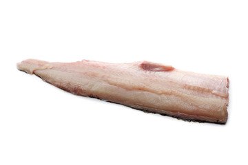 Szczupak świeże mięso ryby na białym tle. © foodandcook