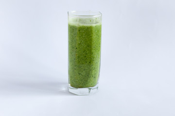 Cocktail for a healthy lifestyle, green, spinach