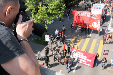 Switzerland: Police observation of a demonstration in Zürich City