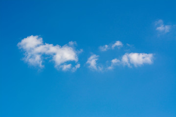 Cloud against blue sky