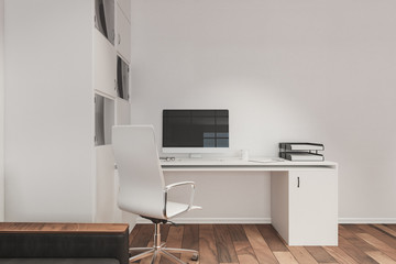 Contemporary workplace with copyspace