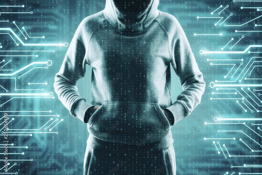 Poster malware and hardware concept