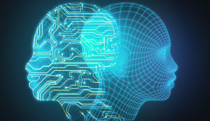 Obraz premium Artificial intelligence and data concept